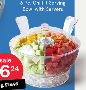 Chill It Serving Bowl with Servers - Set of 6