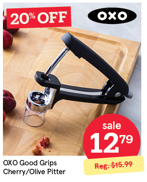 OXO GOOD GRIPS CHERRY/OLIVE PITTER 9" BLACK