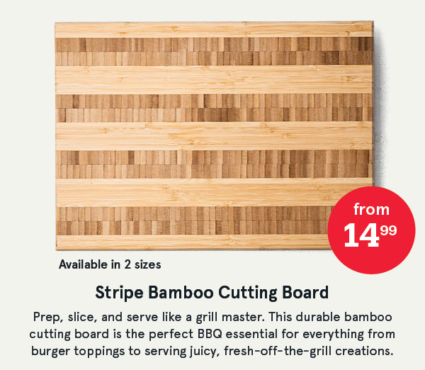 Stripe Bamboo Cutting Board