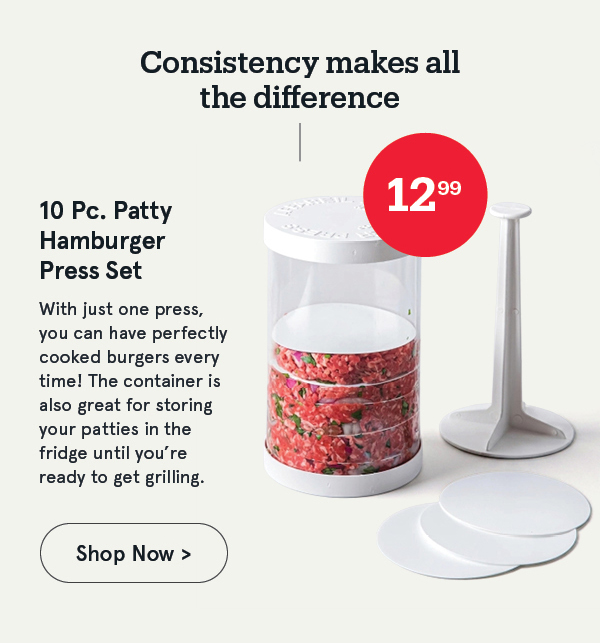 Patty Hamburger Press Set