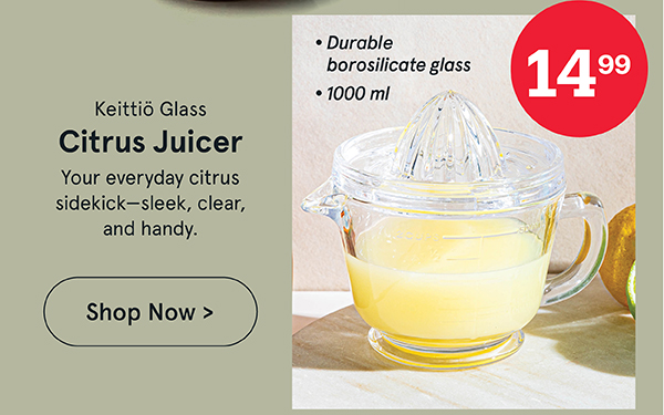 Keittiö Citrus Plus Glass Hand and Held Citrus Juicer