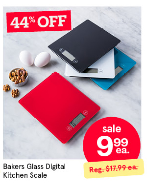 Bakers Glass Digital Kitchen Scale