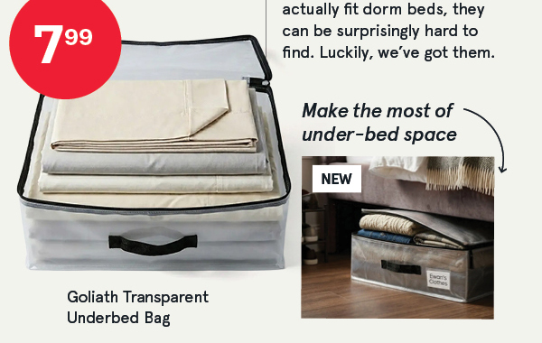 Goliath Transparent Underbed Bag