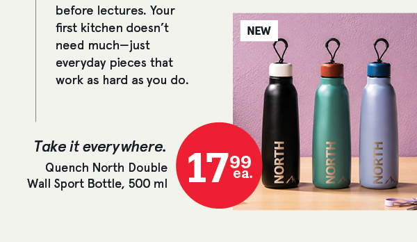 Quench North Water Bottles