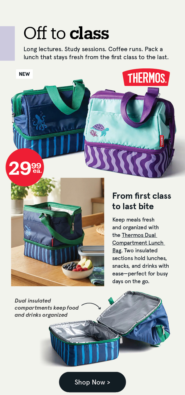 Thermos Duffel Dual Compartment 'Ocean Pals' Lunch Bag