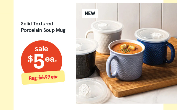 KSP Solid Porcelain Soup Mug