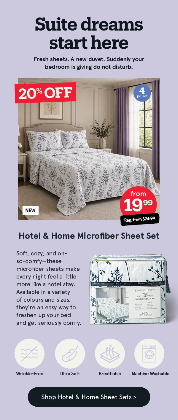 Hotel & Home Microfiber Sheet