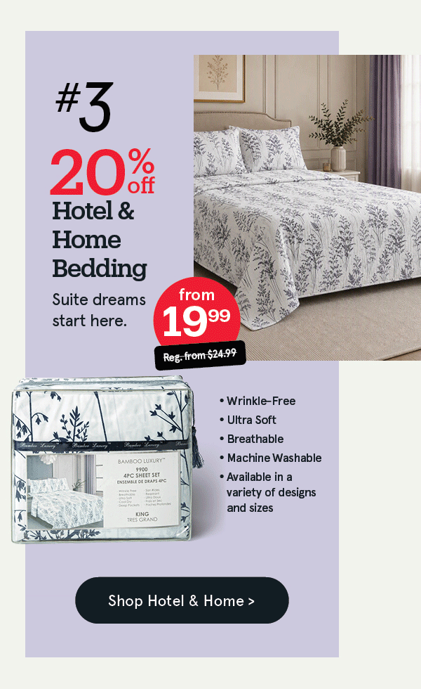 Hotel & Home Bedding