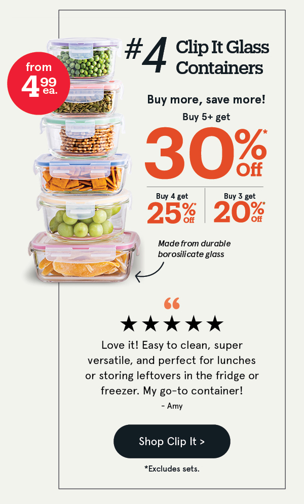 Clip It up to 30% off*