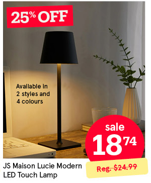 JS Maison Lucie Modern LED Touch Lamp