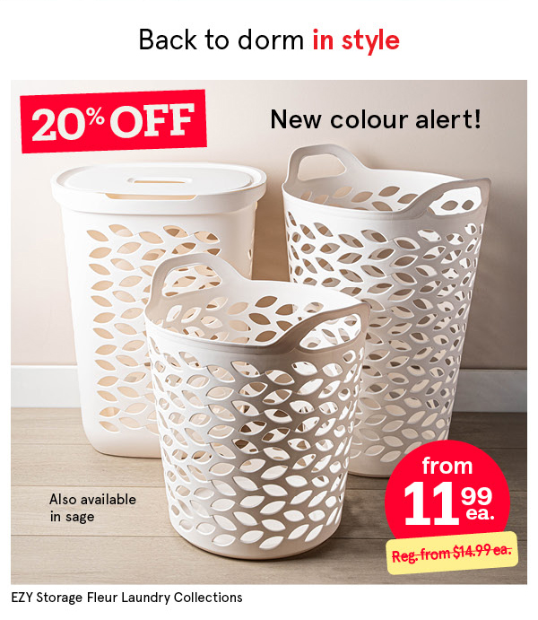 EZY STORAGE FLEUR LAUNDRY COLLECTION