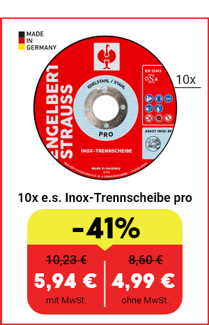 10x e.s. Inox-Trennscheibe pro 