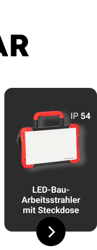LED-Bau-Arbeitsstrahler mit Steckdose 