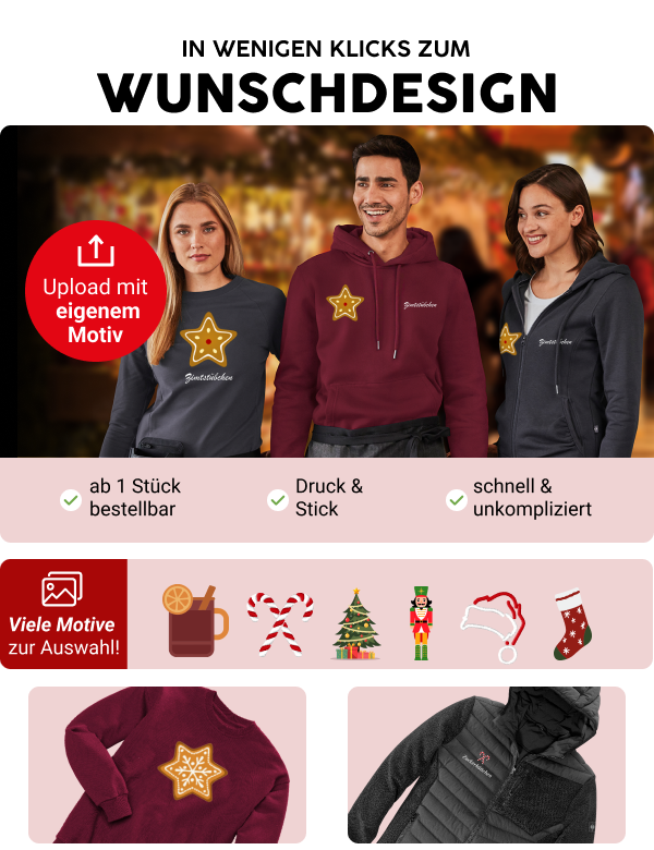 Produkte selbst gestalten - mehr erfahren 