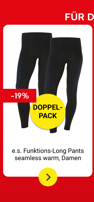 2x Funktions-Long Pants seamless warm, Damen 