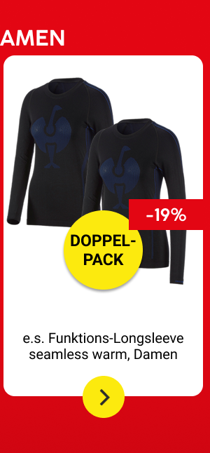 2x Funktions-Longsleeve seamless warm, Damen 