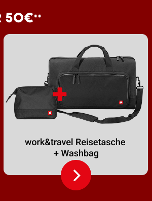 work&travel Reisetasche + Waschbag 