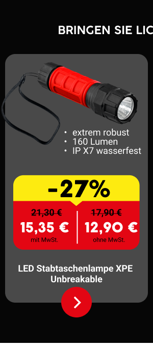 LED Stabtaschenlampe XPE Unbreakable 