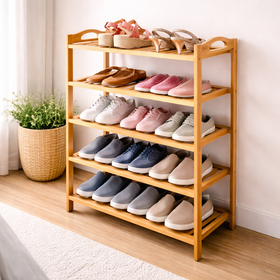 Zapatero de Madera de 5 Niveles