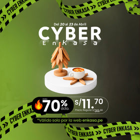 Portavasos de madera plegable