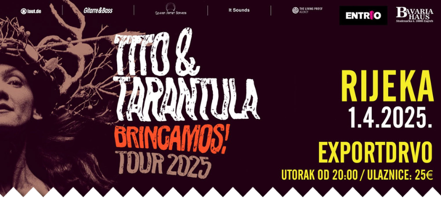 Tito & Tarantula Brincamos! tour 2025 - RIJEKA