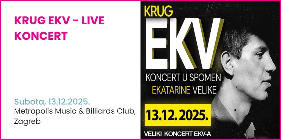 KRUG EKV - LIVE KONCERT / 13.12.2025. @METROPOLIS CLUB