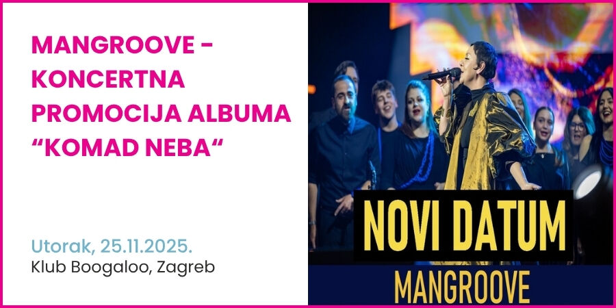 MANGROOVE - koncertna promocija albuma “Komad neba“