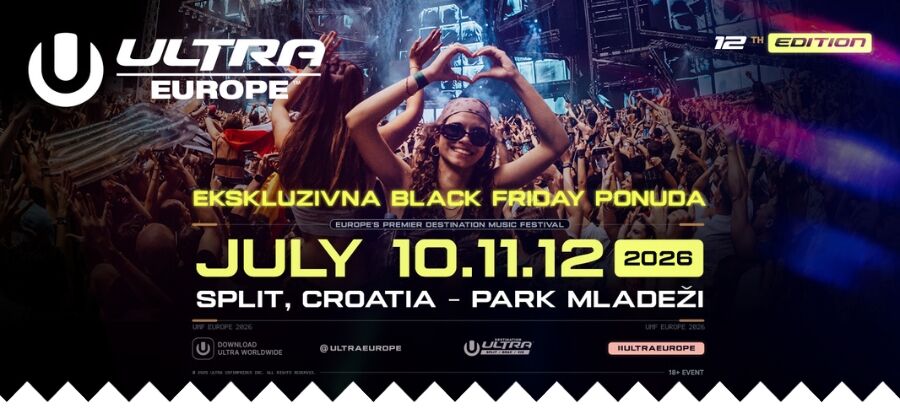 ULTRA EUROPE 2026. - BLACK FRIDAY PONUDA