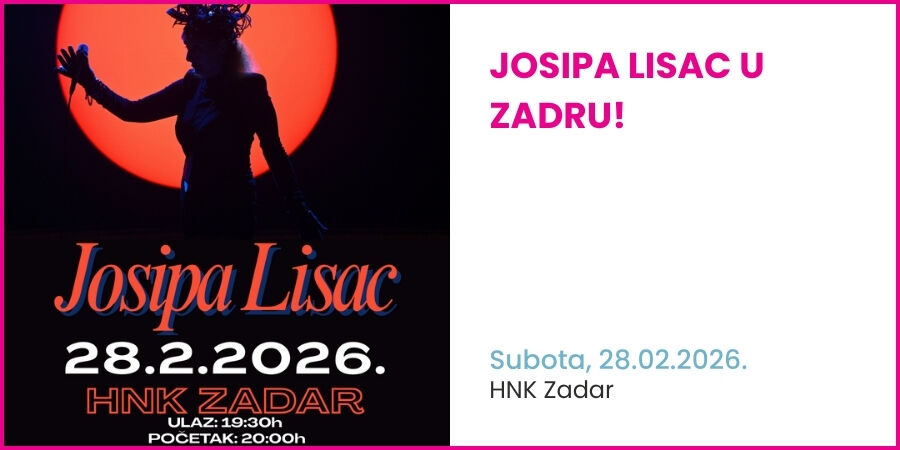 Josipa Lisac u Zadru!