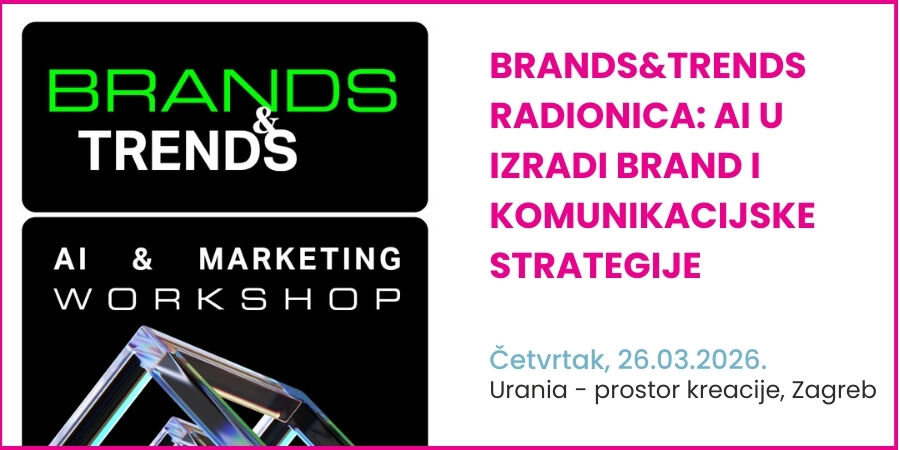 Brands&Trends radionica: AI u izradi brand i komunikacijske strategije