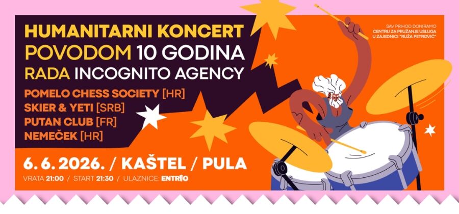 HUMANITARNI GIG: POMELO CHESS SOCIETY, NEMEČEK, SKIER&YETI, PUTAN CLUB