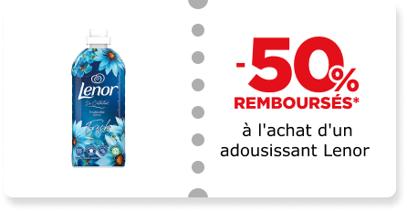 -50% à l'achat d'un adousissant Lenor