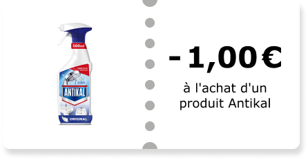 -1,00€ à l'achat d'un produit Antikal