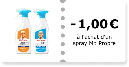 -1,00€ à l'achat d'un spray Mr. Propre