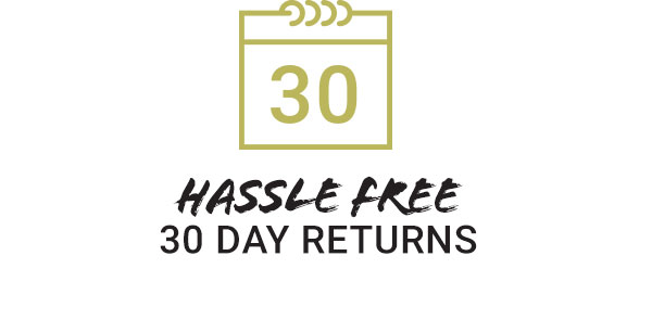 Hassle free 30 day returns