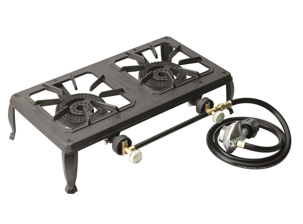 Kiwi Camping Cast Iron Country Cooker Double Burner