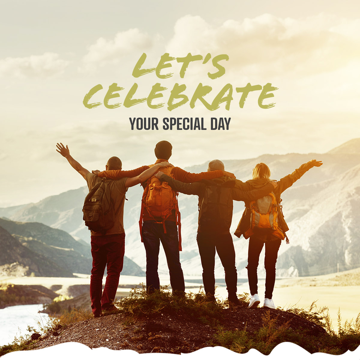 Let's celebrate your special day.