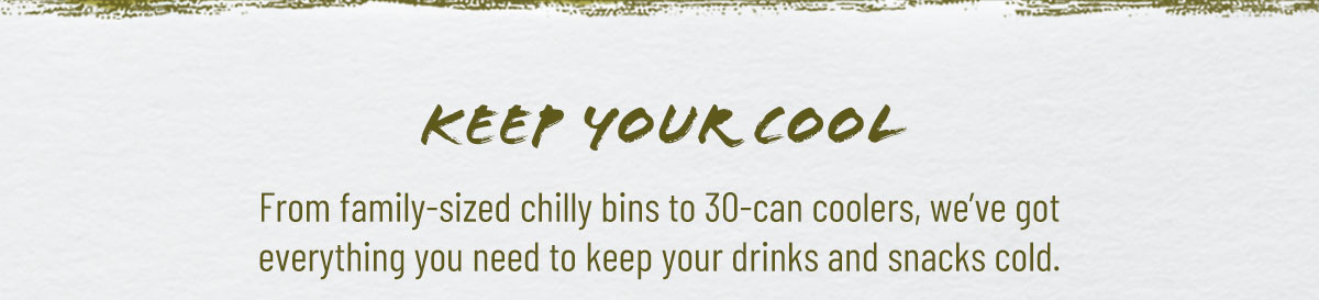 Keep your cool with our selection of chilly bins and coolers!