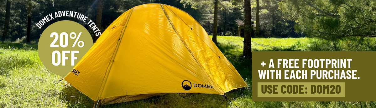 Domex Adventure Tents 20% off!