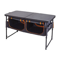 Kiwi Camping Bi-Fold Table with Pantry - Black