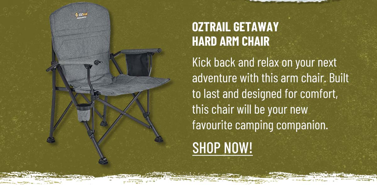 OZtrail Getaway Hard Arm Chair