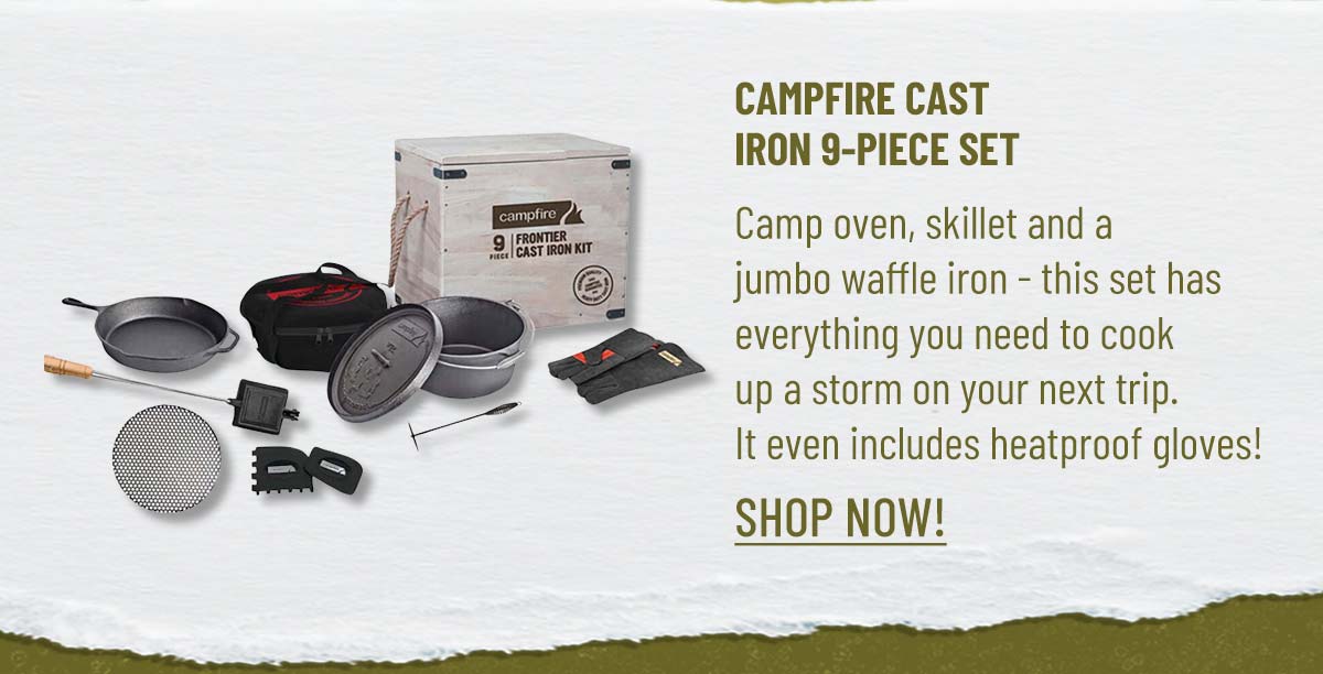 Campfire cast Iron 9 piece set - Shop Now!