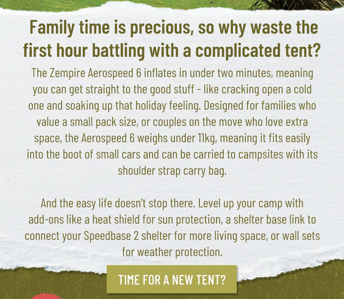 Time for a new tent? Shop Zempire Aerospeed!