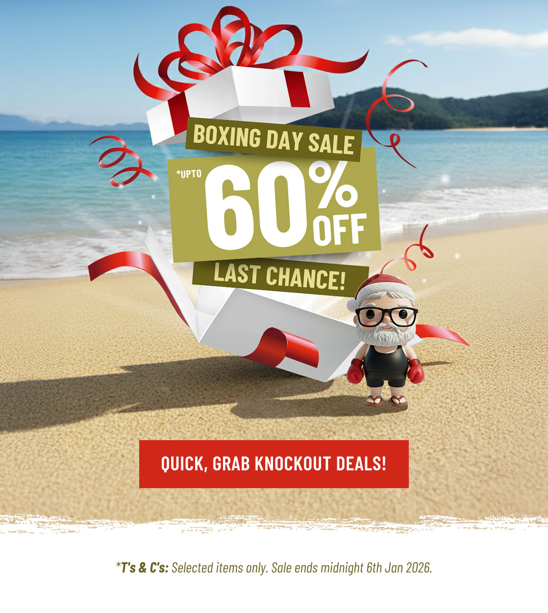 Last Chance: Boxing Day Sale Ends Midnight! 