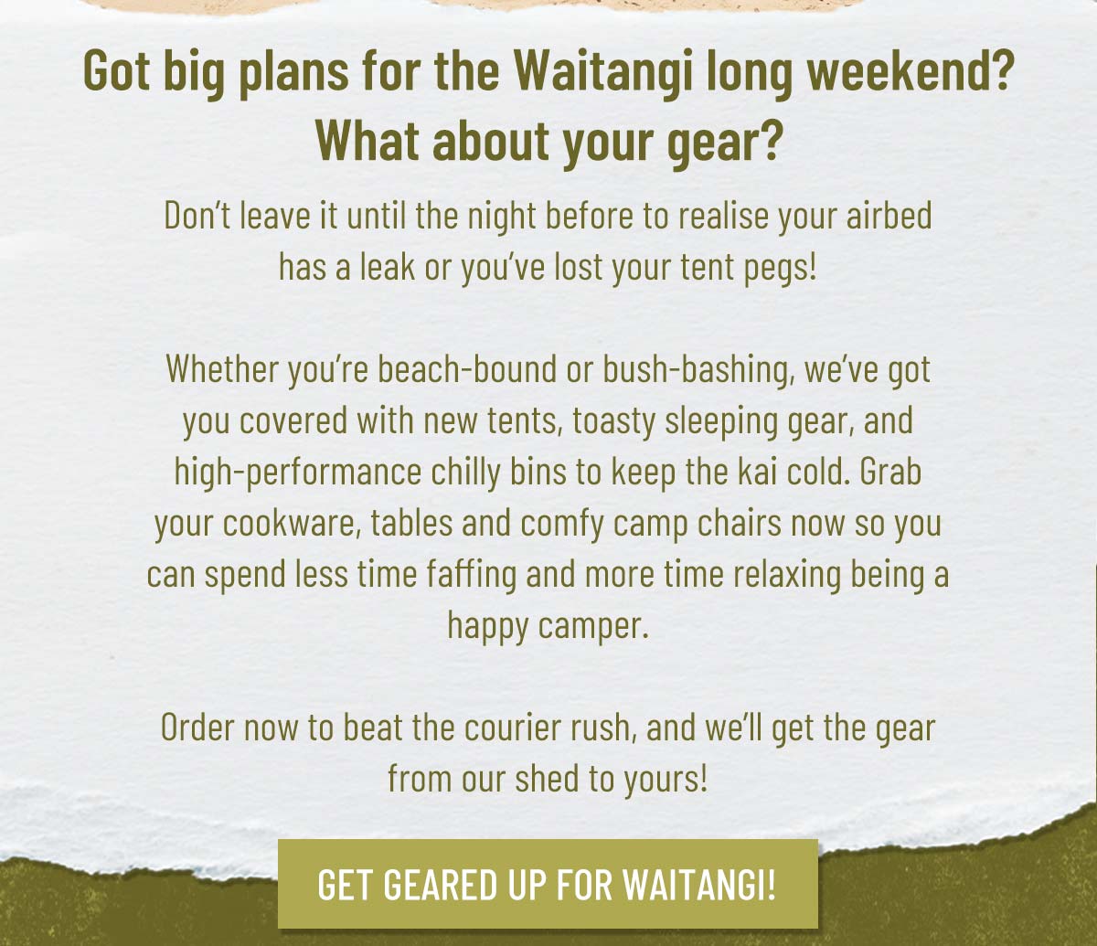 Get geared up for Waitangi!