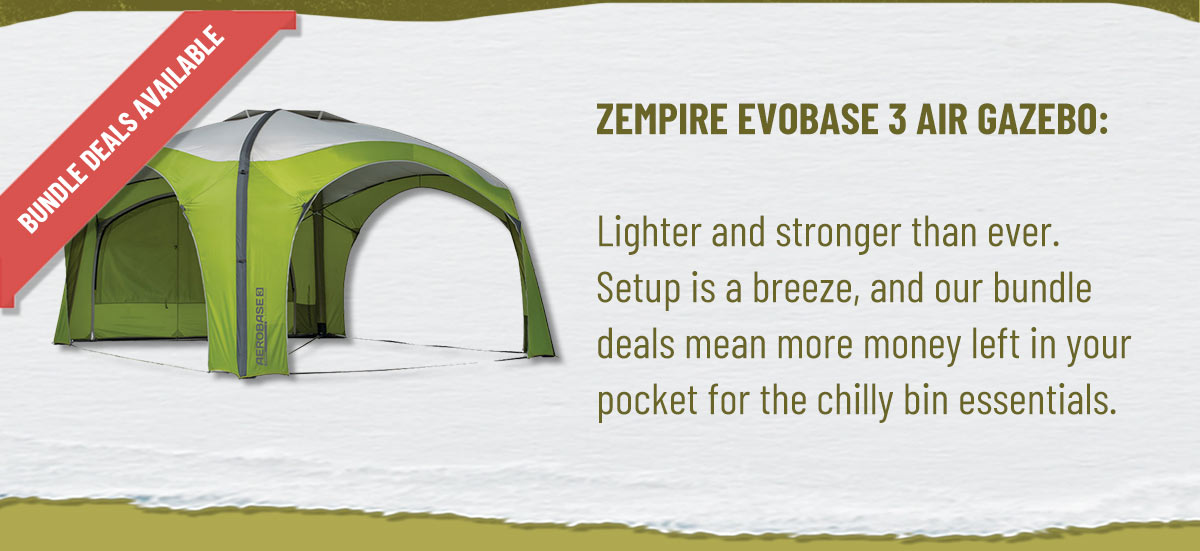 Zempire Evobase 3 Air Gazebo - Shop Now!