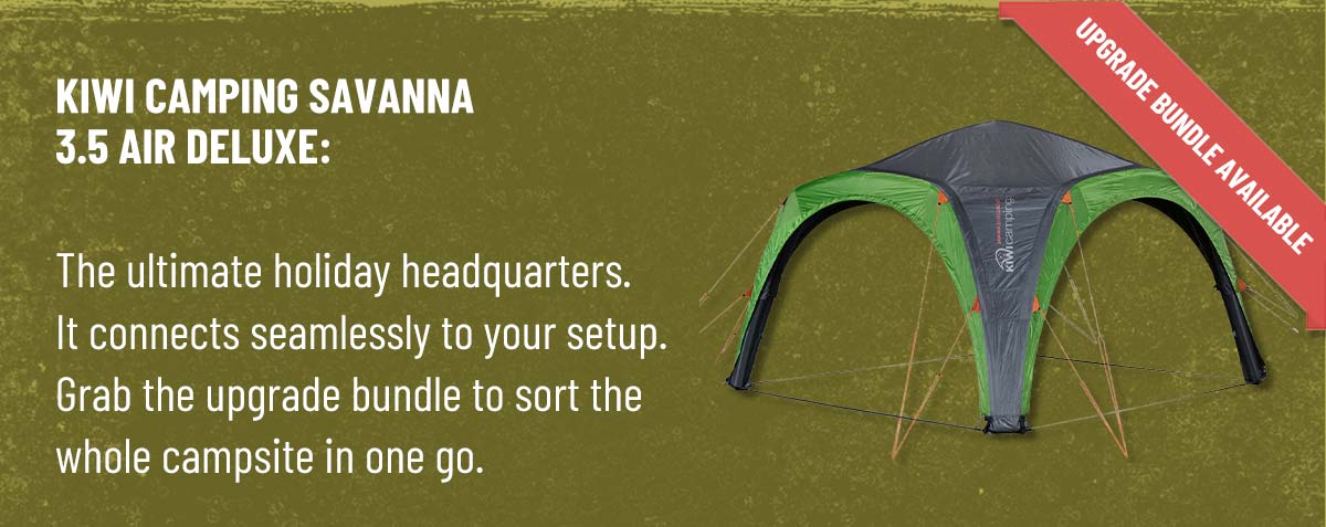 Kiwi Camping Savanna 3.5 Air Deluxe Shelter - Shop Now!