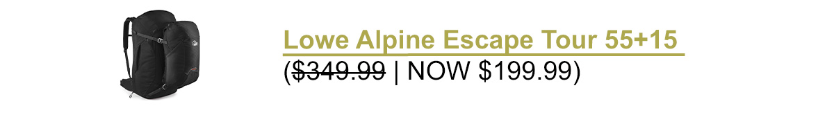 Lowe Alpine Escape Tour 55+15 - Anthracite