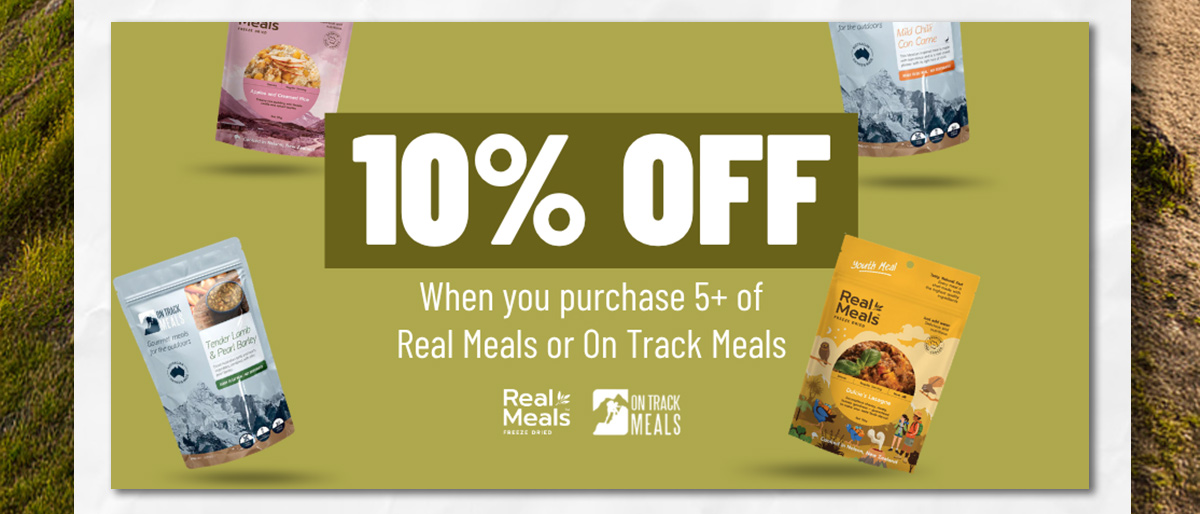 10% off when you purchase 5+ Real Meals or On Track Meals*