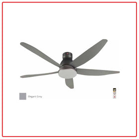 KDK K15UW-QEY 150cm/60 Inch Nikko Ceiling Fan (Short Pipe) with LED Light